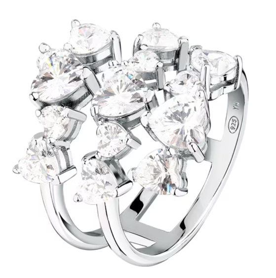 Ring Morellato Woman Riflessi in Silver Cubic Zirconia SABC16016 - SABC16016